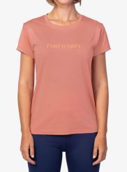 Koszulka szybkoschnąca damska Hannah Saffi II. Czerwone t-shirty damskie Hannah, bez wzorów, z materiału, bez kołnierzyka. Za 237.45 zł.