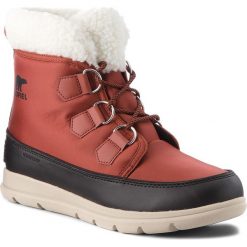 Śniegowce SOREL - Explorer Carnival NL3040 Rusty/Black 808. Brązowe śniegowce i trapery damskie Sorel, z gumy. W wyprzedaży za 399.00 zł.