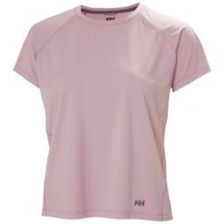 Damski jersey Helly Hansen Shine Solen. Fioletowe koszulki sportowe damskie Helly Hansen, bez wzorów, z jersey, bez kołnierzyka, bez ramiączek. Za 167.99 zł.