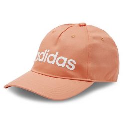 Czapka z daszkiem adidas. Pomarańczowe czapki i kapelusze damskie Adidas, bez wzorów. Za 49.99 zł.