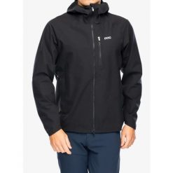 Kurtka rowerowa męska POC Motion Rain Jacket. Czarne buty sportowe męskie POC, bez zapięcia, rowerowe. Za 811.99 zł.