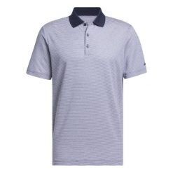 Polo adidas Ultimate365 Ottoman Stripe. Białe buty sportowe męskie Adidas, z materiału, bez zapięcia, na golfa. Za 275.55 zł.