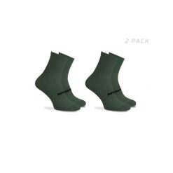 Skarpetki rowerowe unisex Rogelli Essential 2 pary. Zielone skarpety męskie Rogelli, bez wzorów, z elastanu. Za 50.00 zł.