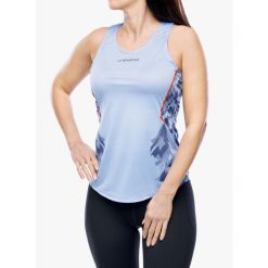 Top damski La Sportiva Pacer Tank. Niebieskie koszulki sportowe damskie La Sportiva, bez wzorów, bez kołnierzyka, bez ramiączek. Za 177.99 zł.