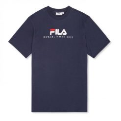 Fila t-shirt męski Valsera Regular Logo T-shirt FAU0225.50004 M granatowy. Niebieskie t-shirty męskie Fila, l, bez wzorów, bez kołnierzyka. Za 129.00 zł.