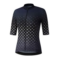 Koszulka z krótkim rękawem W's YURI, granatowy. Niebieskie obuwie sportowe damskie Shimano, bez wzorów, rowerowe. Za 419.90 zł.