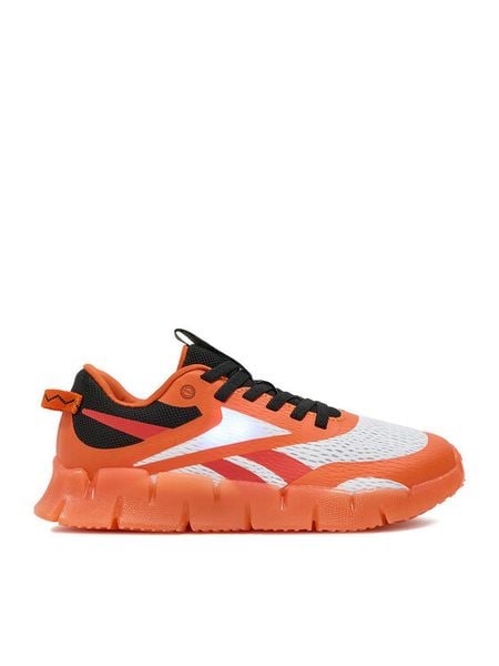 Reebok Sneakersy EO-ZIG N GLOW 3 ELASTIC LACE 100248021 Pomarańczowy. Brązowe buty sportowe chłopięce Reebok, bez wzorów, z materiału, bez zapięcia. Za 125.99 zł.