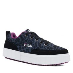 Sneakersy Fila. Czarne trampki i tenisówki chłopięce Fila, bez wzorów, bez zapięcia. Za 159.99 zł.