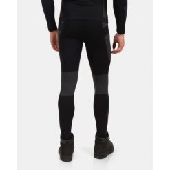 Legginsy termoaktywne męskie Kilpi NIEL-M. Czarne legginsy sportowe męskie Kilpi, m, bez wzorów, narciarskie. Za 138.03 zł.