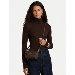 Torebka LAUREN RALPH LAUREN. Brązowe listonoszki damskie Lauren Ralph Lauren, bez wzorów, bez dodatków. Za 1,299.00 zł.