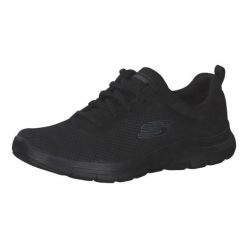 Buty sportowe Sneakersy damskie, Flex Appeal 4.0 Brilliant View. Czarne obuwie sportowe damskie Skechers, bez wzorów, z gumy, trekkingowe. Za 299.99 zł.