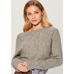 Sweter z wełną alpaki - Szary. Swetry damskie marki Mohito. Za 129.99 zł.