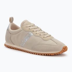 Buty damskie Napapijri. Brązowe obuwie sportowe damskie Napapijri, bez wzorów, trekkingowe. Za 349.99 zł.