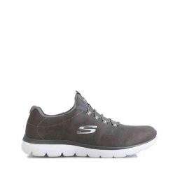 Buty damskie SKECHERS Summits Itz Bazik. Czarne obuwie sportowe damskie Skechers, bez wzorów, trekkingowe. Za 189.99 zł.