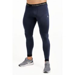 Męskie getry do biegania szybkoschnące Rough Radical Tight Long. Niebieskie legginsy sportowe męskie ROUGH RADICAL, m, bez wzorów, do biegania. Za 139.90 zł.