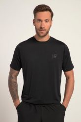 Męski T-shirt FLEXNAMIC® odzież sportowa fason maskujący brzuch rękaw 1/2. Czarna t-shirty męskie JAY-PI, m, bez wzorów, z elastanu, sportowe, bez kołnierzyka. Za 179.99 zł.