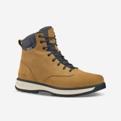Buty turystyczne męskie Quechua NH500 skóra. Brązowe trekkingi męskie QUECHUA, na zimę, przed kolano, trekkingowe. Za 369.99 zł.
