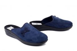 METEOR 710 Julianna granat, kapcie damskie. Niebieskie kapcie damskie Meteor, bez wzorów. Za 50.99 zł.