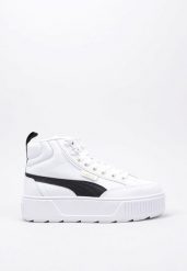 Buty do chodzenia damskie Puma Karmen Mid. Białe obuwie sportowe damskie Puma, bez wzorów, z materiału, trekkingowe. Za 506.00 zł.