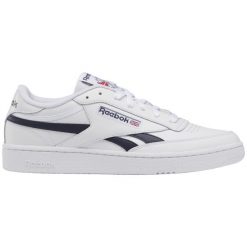 Buty do chodzenia męskie Reebok Club C Revenge. Białe buty sportowe męskie Reebok, z materiału, bez zapięcia, trekkingowe, Reebok Club. Za 423.90 zł.