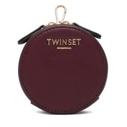 Portfel TWINSET. Fioletowe portfele damskie Twinset, bez wzorów. Za 309.99 zł.