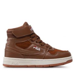Sneakersy Fila. Brązowe buty zimowe chłopięce Fila, bez wzorów, bez zapięcia. Za 199.99 zł.