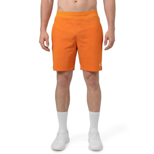 Męskie techniczne spodenki tenisowe Siroko Velozix Orange. Brązowe szorty męskie SIROKO, m, bez wzorów, z materiału. Za 217.00 zł.
