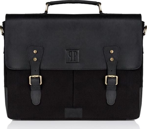 Paolo Peruzzi TORBA MĘSKA NA RAMIĘ CZARNA PAOLO PERUZZI T-07-BL. Czarne torby na ramię męskie Paolo Peruzzi, bez wzorów, na ramię. Za 427.70 zł.