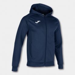 Kurtka Joma Chaqueta Capucha Menfis. Brązowe kurtki męskie Joma, bez wzorów, z polaru, sportowe, z kapturem. Za 282.50 zł.