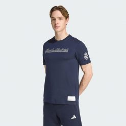 Koszulka Real Madryt US Pack. Białe koszulki sportowe męskie Adidas, s, bez wzorów, bez kołnierzyka, bez ramiączek, do piłki nożnej. Za 179.00 zł.