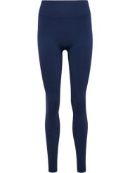 Damskie legginsy Hummel Hiit. Niebieskie bielizna termoaktywna damska Hummel, m, bez wzorów, z materiału, bez ramiączek. Za 164.00 zł.