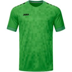 Jersey Jako Pixel. Zielone koszulki sportowe męskie Jako, bez wzorów, z jersey, bez kołnierzyka, bez ramiączek, do piłki nożnej. Za 211.00 zł.