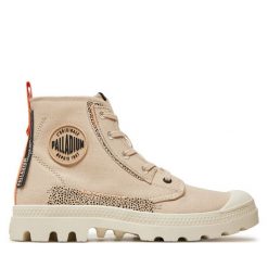 Trampki Palladium. Brązowe trampki i tenisówki damskie Palladium, bez wzorów, bez zapięcia. Za 279.99 zł.