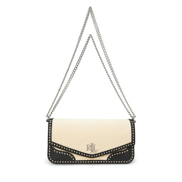 Torebka LAUREN RALPH LAUREN. Brązowe torebki do ręki damskie Lauren Ralph Lauren, bez wzorów, wizytowe, bez dodatków. Za 849.99 zł.