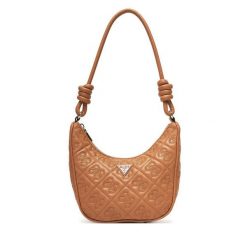 Torebka Guess. Brązowe torebki do ręki damskie Guess, z aplikacjami, klasyczne, bez dodatków. Za 399.99 zł.
