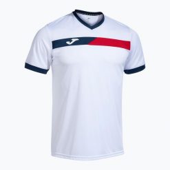 Jersey Joma. Białe koszulki sportowe męskie Joma, m, bez wzorów, z jersey, bez kołnierzyka, bez ramiączek, do piłki nożnej. W wyprzedaży za 109.80 zł.