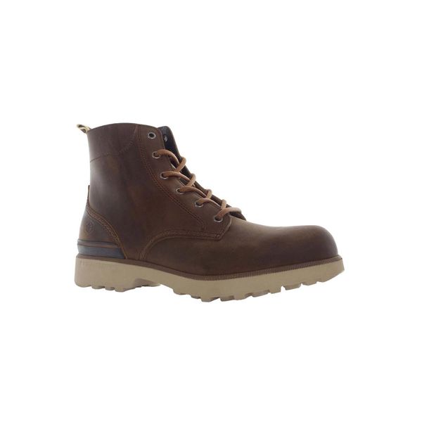 Trapery męskie LUMBERJACK JOEL. Brązowe śniegowce i trapery męskie Lumberjack, ze skóry, bez zapięcia. Za 349.99 zł.