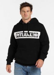 Bluza męska Pitbull z kapturem Sherwood. Czarne bluzy męskie PITBULL, l, z aplikacjami, z bawełny, z kapturem. Za 239.00 zł.