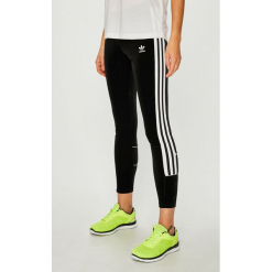 Adidas Originals - Legginsy. Szare legginsy damskie adidas Originals, z dzianiny. Za 169.90 zł.