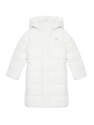 Guess Kurtka zimowa K5BL05WGIW0 Biały Regular Fit. Białe buty zimowe dziewczęce Guess, na zimę, z aplikacjami, z syntetyku, bez kaptura. Za 299.99 zł.