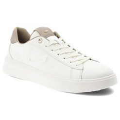 Sneakersy męskie Guardiani, cholewka ze skóry naturalnej klasyczne sznurowanie minimalistyczny design subtelne logo na boku miękka wyściółka, białe,. Białe półbuty na co dzień męskie Guardiani, z materiału, klasyczne, bez zapięcia. Za 499.00 zł.