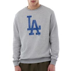 Bluza Dodgers NOS MLB Regular Crew HGRNVY. Szare bluzy męskie New Era, m, bez wzorów, bez kaptura. Za 260.00 zł.