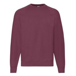 Męska Klasyczna Bluza Raglanowa. Brązowe bluzy męskie Fruit of the Loom, m, bez wzorów, bez kaptura. Za 64.99 zł.