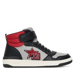 Sneakersy Geox. Szare trampki i tenisówki chłopięce Geox, bez wzorów, bez zapięcia. Za 189.99 zł.