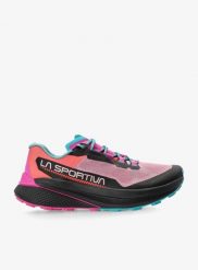 Buty trailowe damskie La Sportiva Prodigio. Czerwone obuwie sportowe damskie La Sportiva, bez wzorów, z dzianiny, do biegania. Za 671.77 zł.