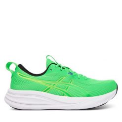 Buty do biegania Asics. Zielone buty sportowe męskie Asics, bez zapięcia, do biegania. Za 489.99 zł.