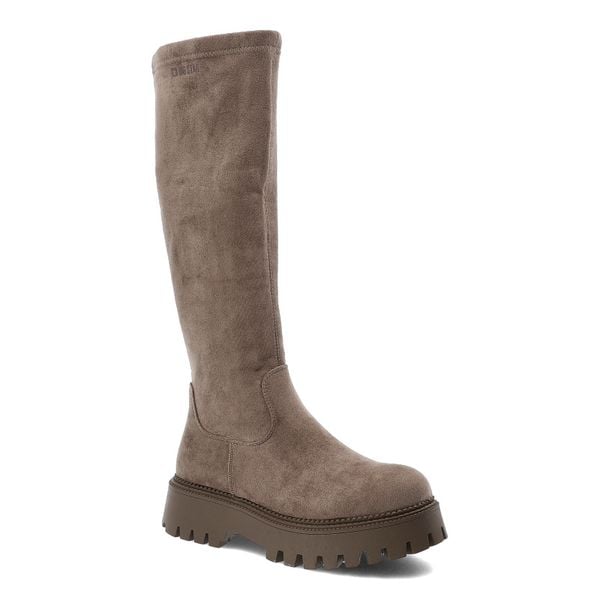 Beżowe Kozaki Big Star Ocieplane Obuwie Damskie. Brązowe kozaki damskie Big Star, przed kolano, bez obcasa. Za 220.99 zł.