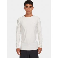 Rashguard męski O'Neill Essentials Skins L/Slv. Białe koszulki sportowe męskie O'Neill, l, bez wzorów, z lycry, bez kołnierzyka, bez ramiączek. Za 209.00 zł.