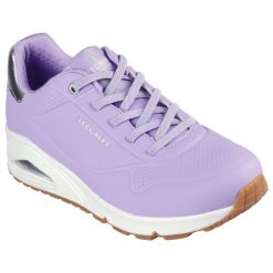 Buty do chodzenia damskie Skechers Uno Shimmer Away. Czerwone obuwie sportowe damskie Skechers, bez wzorów, z materiału, trekkingowe, Skechers Sport. Za 472.00 zł.