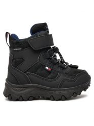 Tommy Hilfiger Śniegowce Fur Boot T1X5-33710-1492 M Czarny. Czarne buty zimowe chłopięce Tommy Hilfiger, bez wzorów, z materiału, bez zapięcia. Za 359.99 zł.